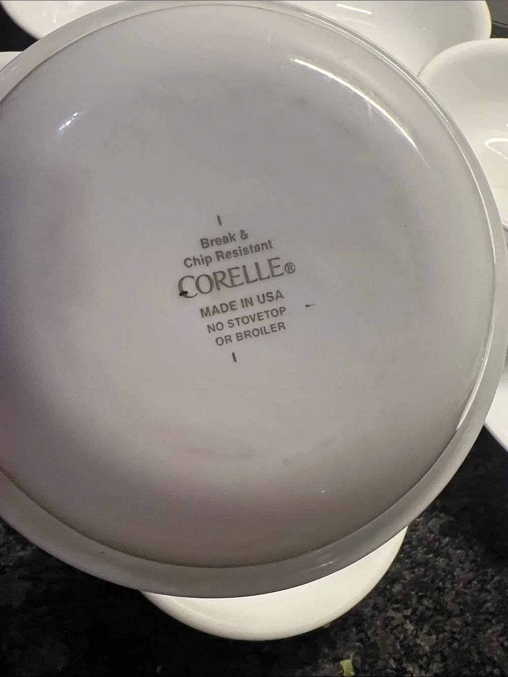Vintage Corelle Set of 9 White Winter Frost Cereal or Dessert Serving Bowls